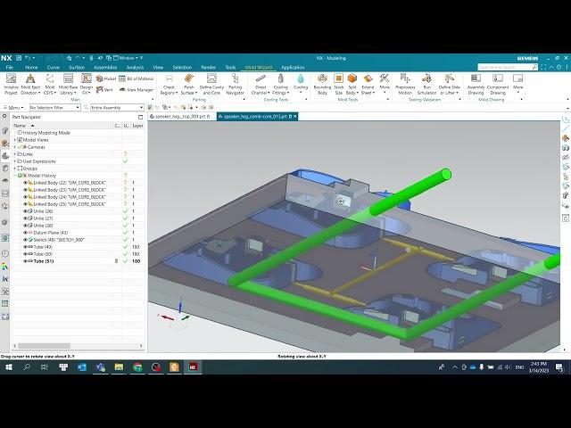 Tự học NX | Bài 19: Thiết kế đường nước trong thiết kế khuôn