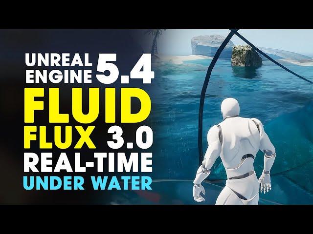 Fluid Flux 3.0 is Coming!! Amazing Real-Time Water Simulation for Unreal Engine 5.4