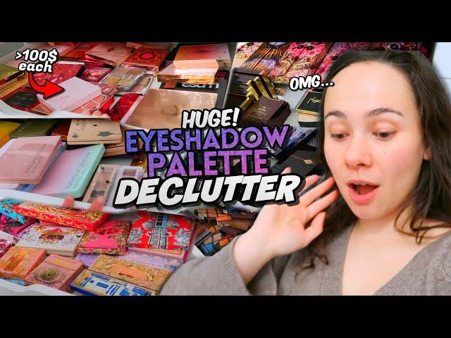 500+ EYESHADOW PALETTE DECLUTTER!! 2024