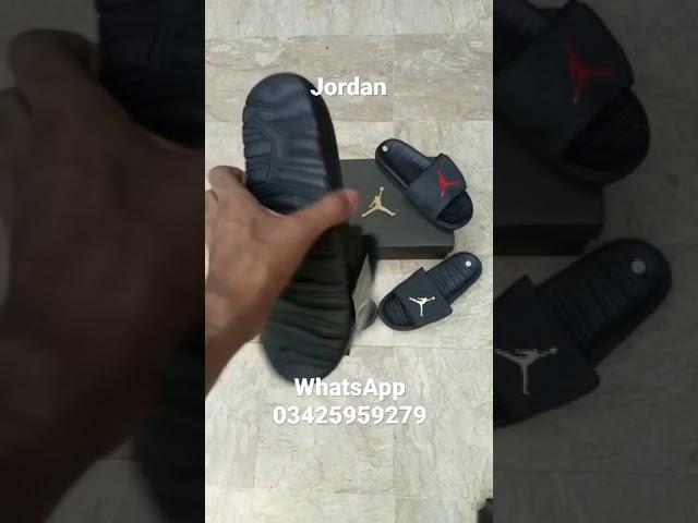 Jordan Break Slides in Black premium Quality Soft and comfortable #malikumairvlogs #jordan #slides