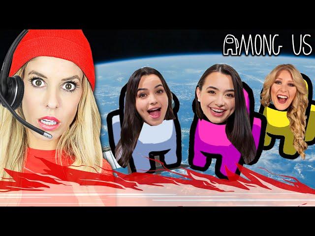 Rebecca Zamolo Plays Among Us w/ Real Gamers!  Merrell Twins, Brianna, Royalty Family! Zamfam Gaming