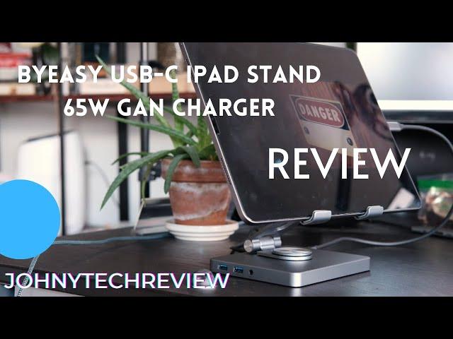 BYEASY USB-C Swivel iPad Stand & 65W GaN Charger Review – Best Multiport Hub & Fast Charging Combo