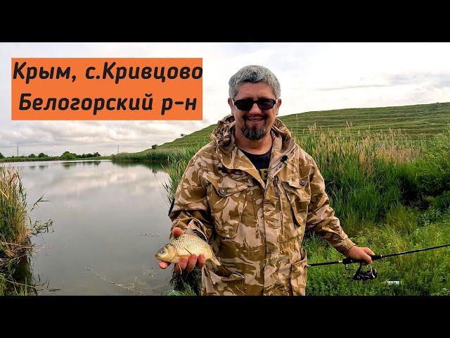 Отличная рыбалка на бесплатном водоеме в Крыму! Плотва, окунь, карась.