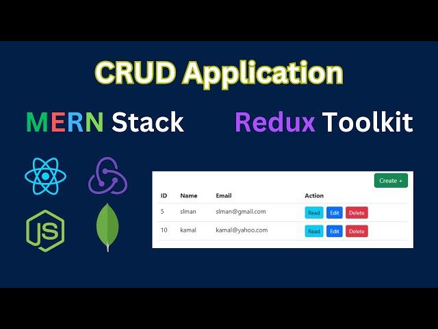 CRUD Operation with Redux using MERN Stack | CRUD Application using MERN Stack with Redux