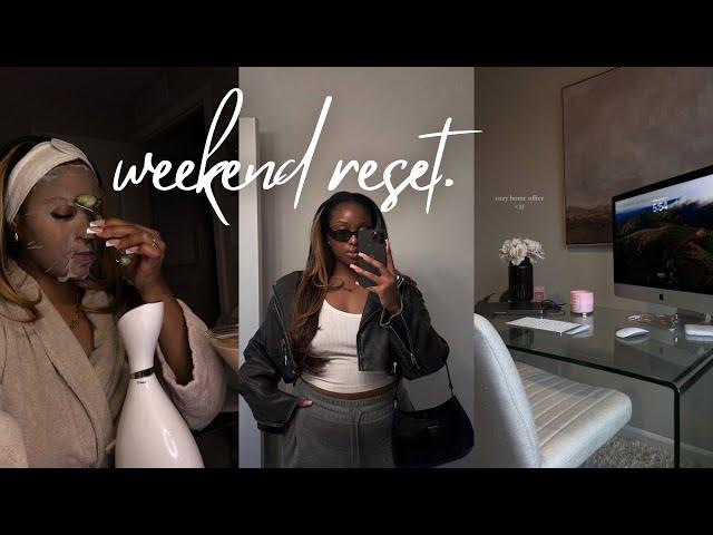 Weekend Reset  organizing, paying bills, + self care night!