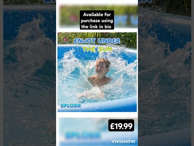 Splosh 6ft Easy Set Pool - Inflatable Family Swimming Pool For Kids & Adults - Fast Setup Pool