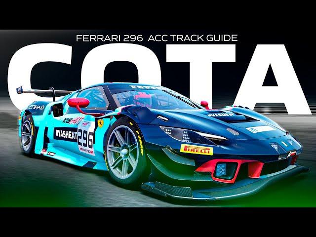 FERRARI 296 ACC 1.9 TRACK GUIDE & SETUP | EP 8 COTA