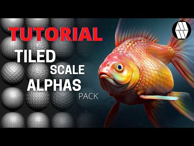 20 Tile Scale Alpha Tutorial - How to ZBrush Tutorial