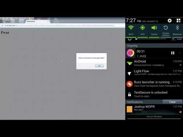 AirDroid Exploit Demo - Bishop Fox - 15 Apr 2015