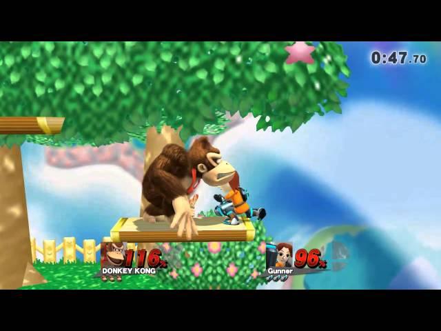 Super Smash Bros. for Wii U 2015-16 Singles Tournament (Round 11) Donkey Kong VS Mii Gunner