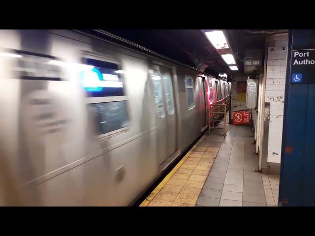 New York subway: 42 street station line A.