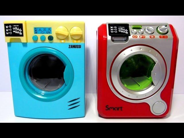 CHALLENGE Toy Washing Machines Zanussi HTI Smart HTI Челлендж Две детские стиральные машинки