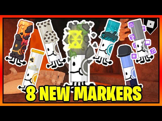 How to get the 8 NEW MARKERS + BADGES in FIND THE MARKERS || Roblox