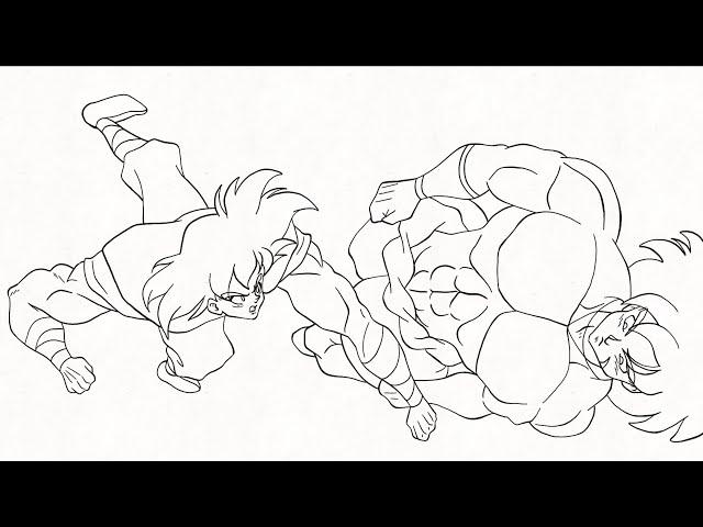 Goku vs Broly fight scene #dragonball #dragonballsuper #dragonballz #dragonballdaima #animation