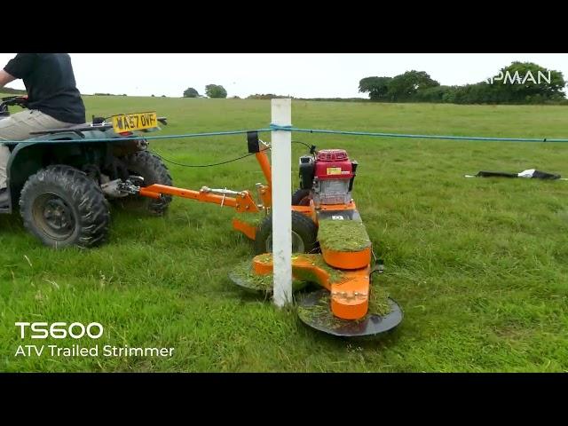 TS600 ATV Post Strimmer Demonstration Video | Chapman Machinery