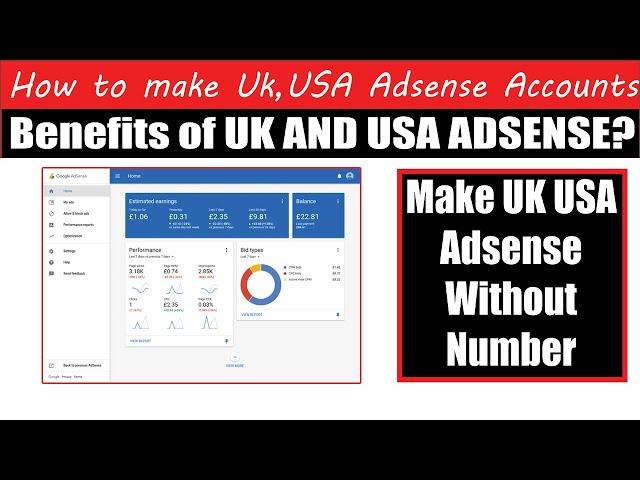 How to make UK,USA Adsense? Benefits of UK, and USA Adsense Accounts