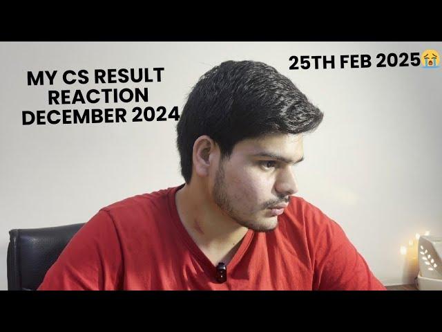 My CS RESULT reaction  25th feb 2025 | December 2024 | fail or pass? #csresults #csresult #cs