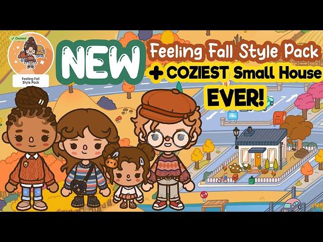 NEW Feeling Fall Style Pack + Aesthetic COZY SMALL Family House not FREE TOCA BOCA WORLD Home Ideas