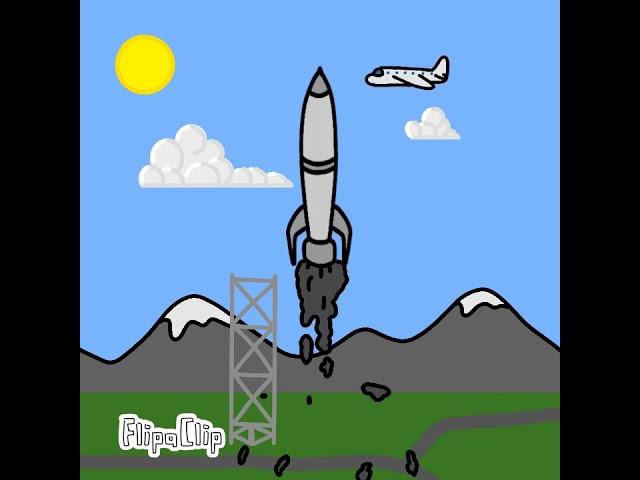 Rocket Launch Failure #animation#rocket#explosion