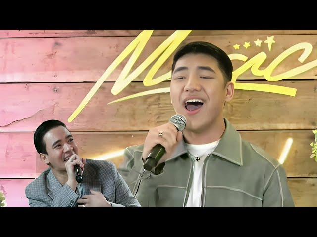 Darren Espanto singing “PAGBIGYANG MULI” LIVE by (Erik Santos) at Star Magic!