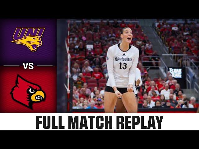 UNI vs. Louisville Full Match Replay | 2024 ACC Volleyball