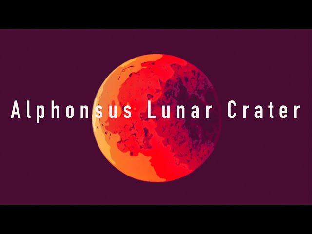 Alphonsus Lunar Crater - Stacking Video Frames in Lynkeos