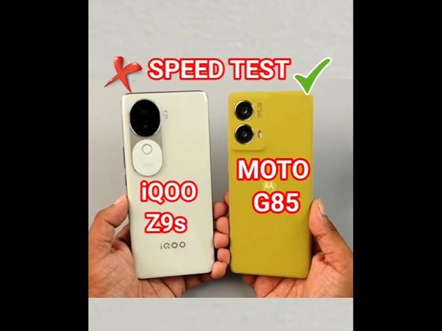 iqoo z9s vs moto g85 speed test|| iqoo z9s vs moto g85 app opening test