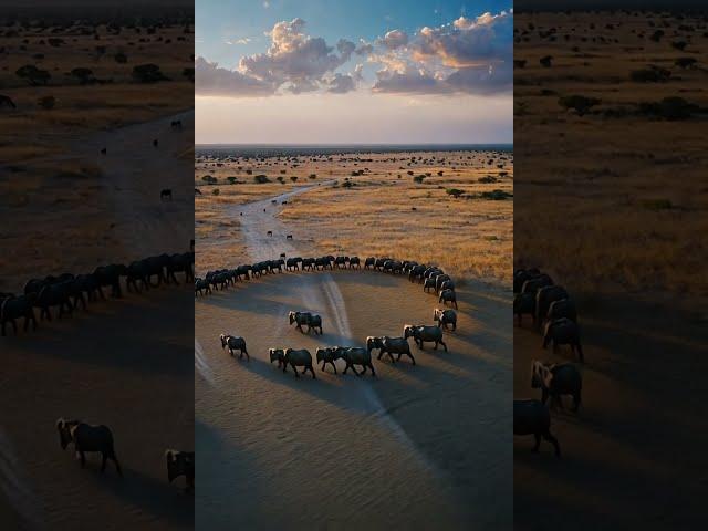 Funny, group of elephant turning around cercle #funny #dance #music #youtubeshorts #love #comedy