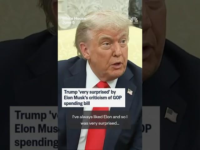 Trump says he is 'very disappointed' in Elon Musk