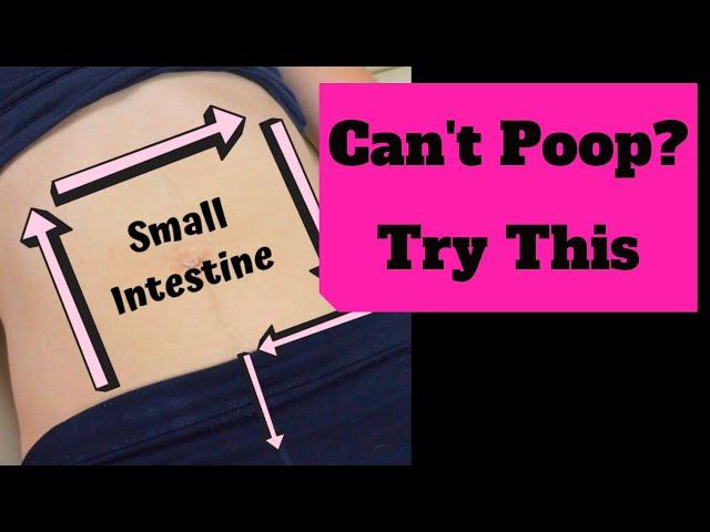 Can't Poop? Use this colon massage to relieve constipation