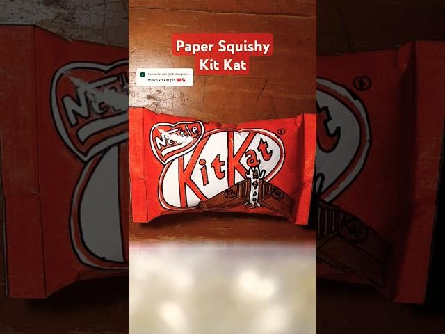 Paper Squishy Kit Kat #papersquishy #kitkat #chocolate #diy #squishy #papercraft #trending #shorts