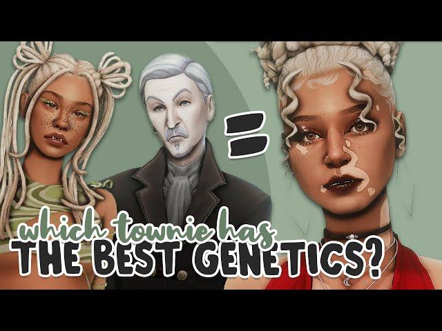 Which Townie has the BEST Genetics? | Sims 4 Create a Sim Challenge