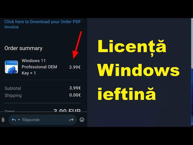 Licență Windows ieftină 20 de lei