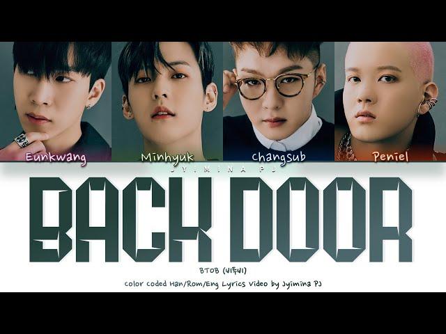 BTOB (비투비) - 'Back Door (Original by Stray Kids)' Lyrics (Color Coded_Gan_Rom_Eng) [KINGDOM]