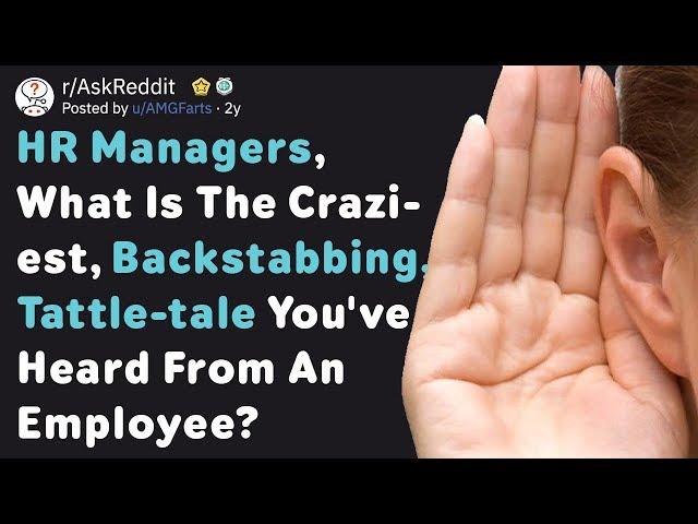 HR Managers Share The Craziest Tattle-Tale They've Heard (AskReddit)