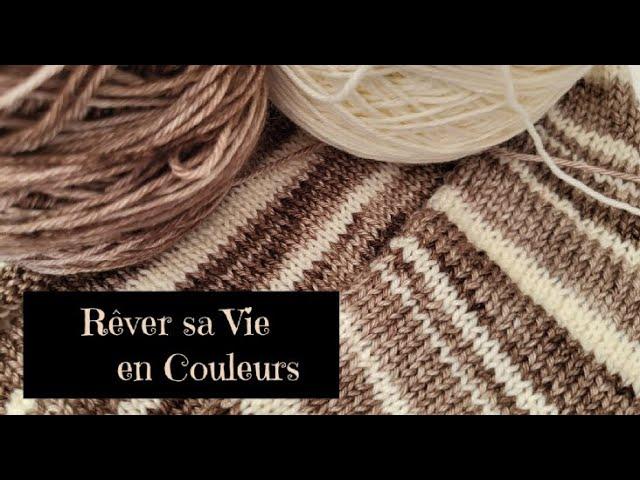 VlogTricot 36 Beaucoup de rayures !! #directionlooptee #podcasttricot  #tricot #vlogtricot #laine