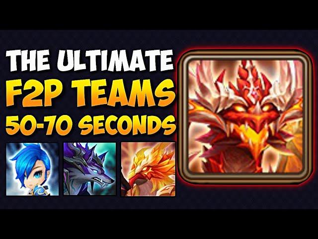 FASTEST 100% F2P Team For Dragon Abyss Hard in Summoners War