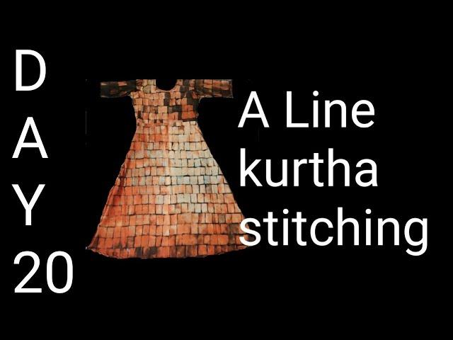 A line kurti stitching video in tamil