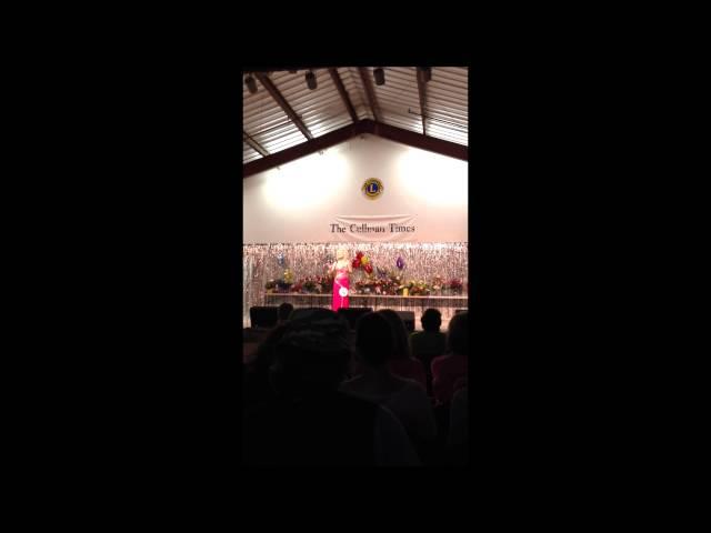 CHS Fair Queen Payton Palmer sings patriotic melody 1
