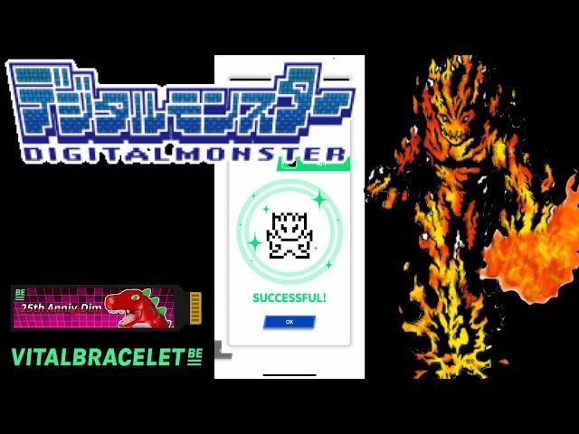 DIGIMON Vital Bracelet BE - MERAMON || Digital Monster 25th Anniversary DiM Log #22