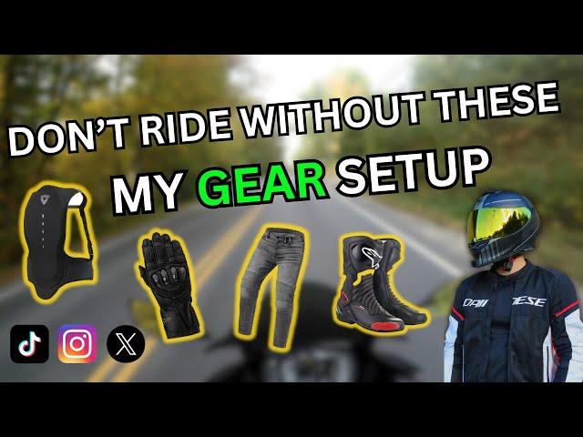 The ESSENTIAL Motorcycle Gear You Need - My Personal Picks!