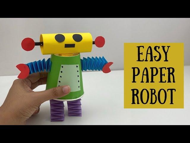 How To Make Moving Paper ROBOT Toy For Kids / Nursery Craft Ideas / Paper Craft Easy / KIDS crafts