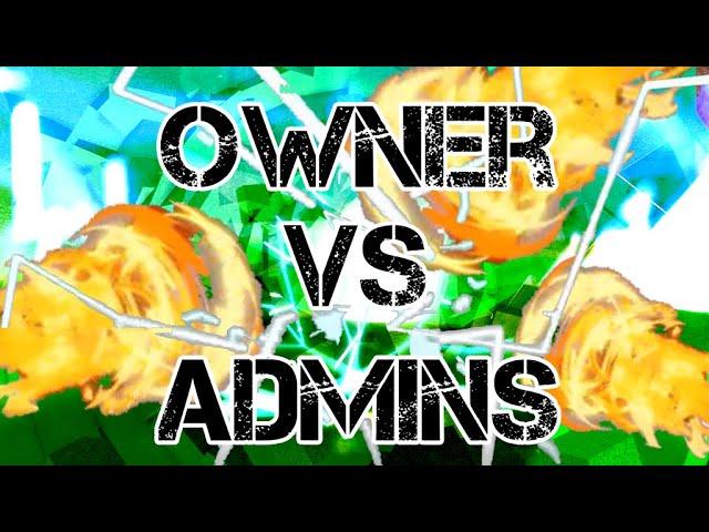 OWNER vs 5 ADMINS (EASY?) | BLOX FRUITS