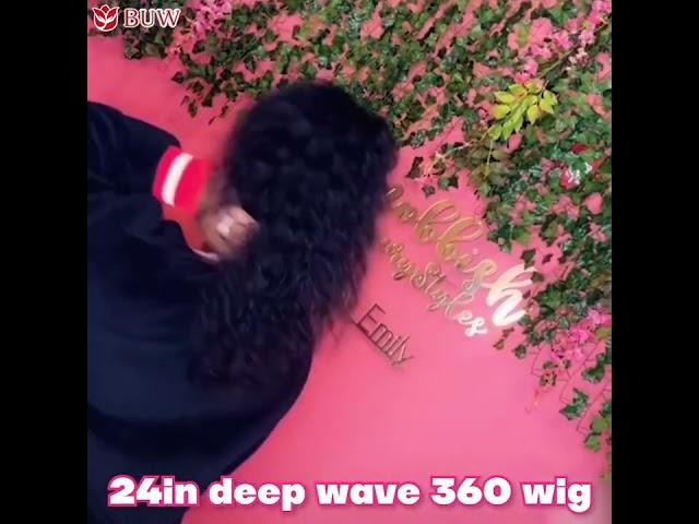 Perfect deep wave 360 wig