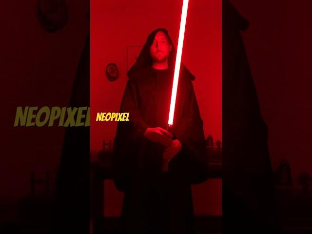 Baselit vs Neopixel Lightsabers #starwars #neopixellightsaber #starwarslightsaber #jedi #sith