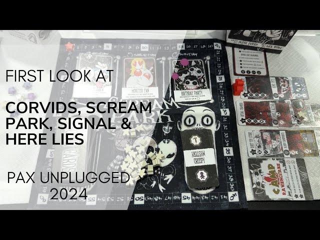 First Look at Corvids, Scream Park, Signal and Here Lies by DVC Games - PAX Unplugged 2024