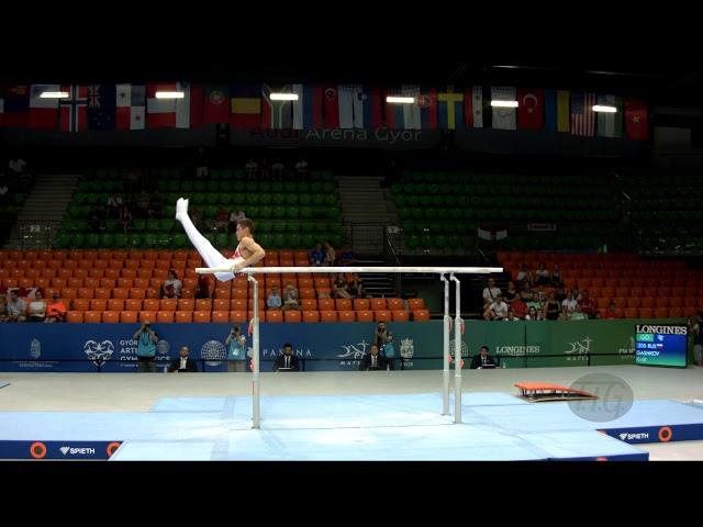 GASHKOV Kirill (RUS) - 2019 Artistic Junior Worlds, Gyor (HUN) - Qualifications Parallel Bars