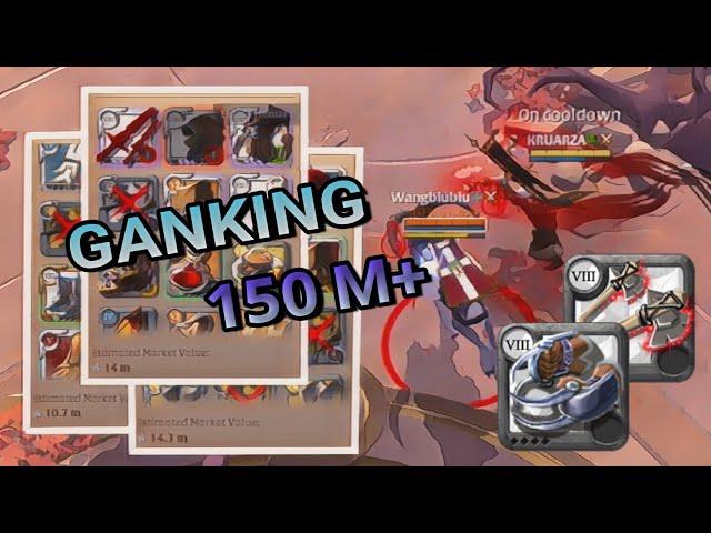 ALBION ONLINE | TEAM GANKING | HOW TO FARM SILVER IN GANKING | BEARPAWS AND CLAWS | PVP GANKING |