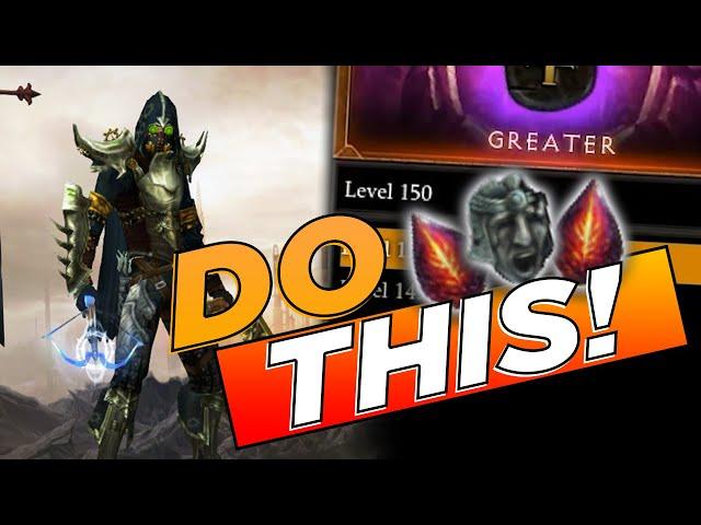 Do THIS NOW To Speed Farm Greater Rifts FASTER! | Diablo 3