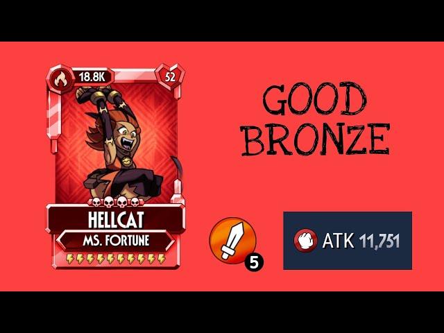 HELLCAT Ms. Fortune showcase, skullgirls mobile